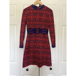 Women’s Goldworm Trevira Italian Blue Green Dress Size 12